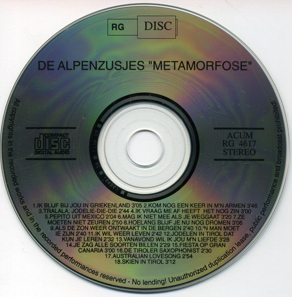 De Alpenzusjes : Metamorfose (CD, Album)