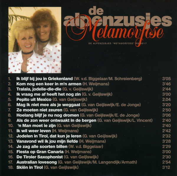 De Alpenzusjes : Metamorfose (CD, Album)