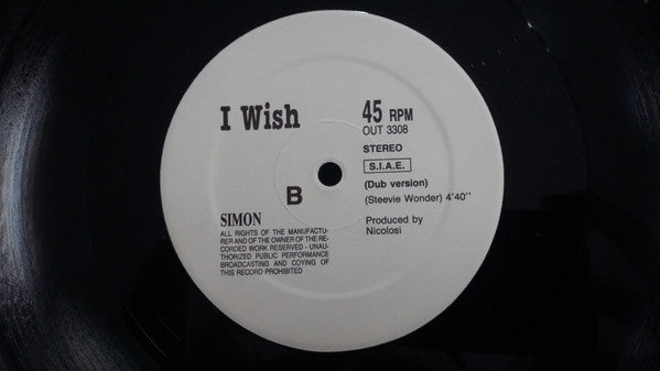 Simon (27) : I Wish (12")