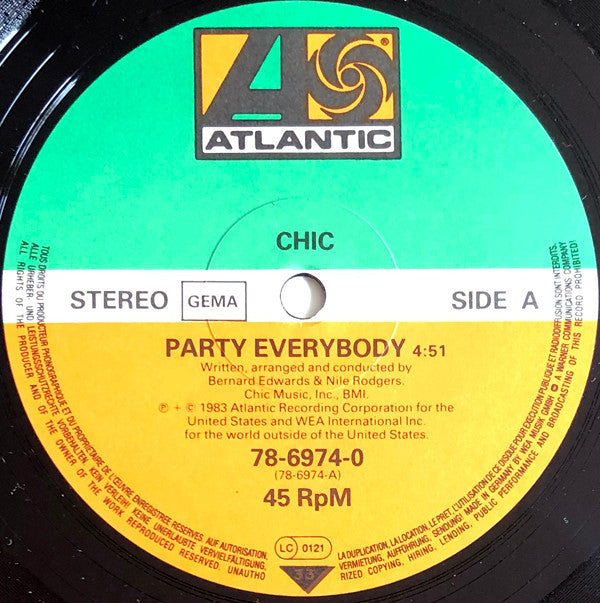 Chic : Party Everybody (Long Version) (12", Ltd)