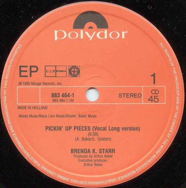 Brenda K. Starr : Pickin' Up Pieces (12")
