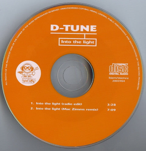 D-Tune (3) : Into The Light (CD, Single, Car)