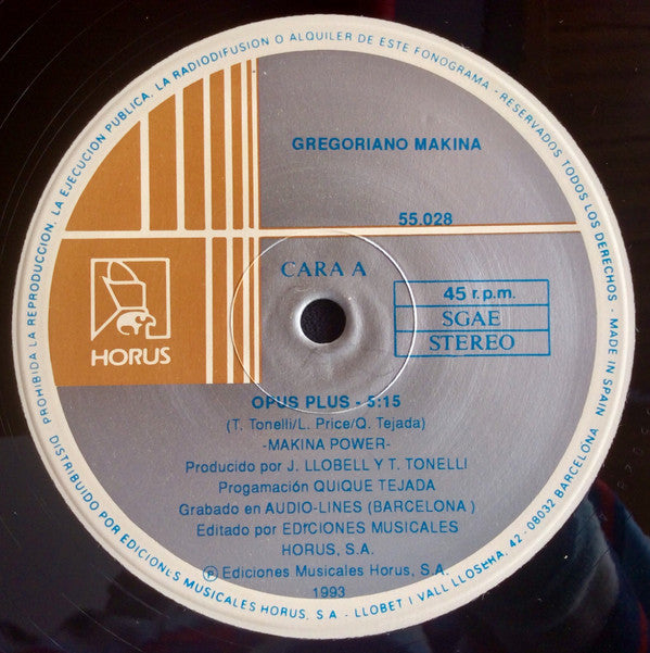 Gregoriano Makina : Gregoriano Makina (12")