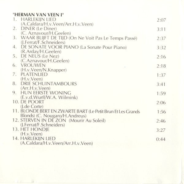 Herman van Veen : Herman van Veen I & II (CD, Comp)