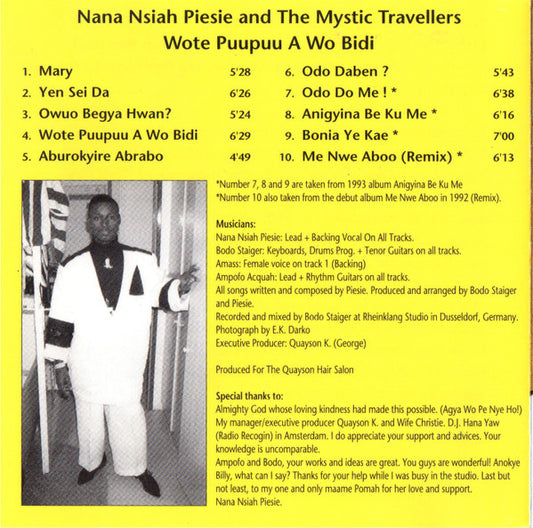 Nana Nsiah Piesie And The Mystic Travellers : Wote Puupuu A Wo Bidi (CD, Comp)