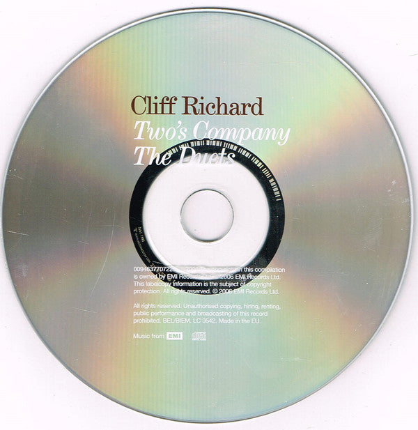 Cliff Richard : Two's Company (The Duets) (CD, Album)