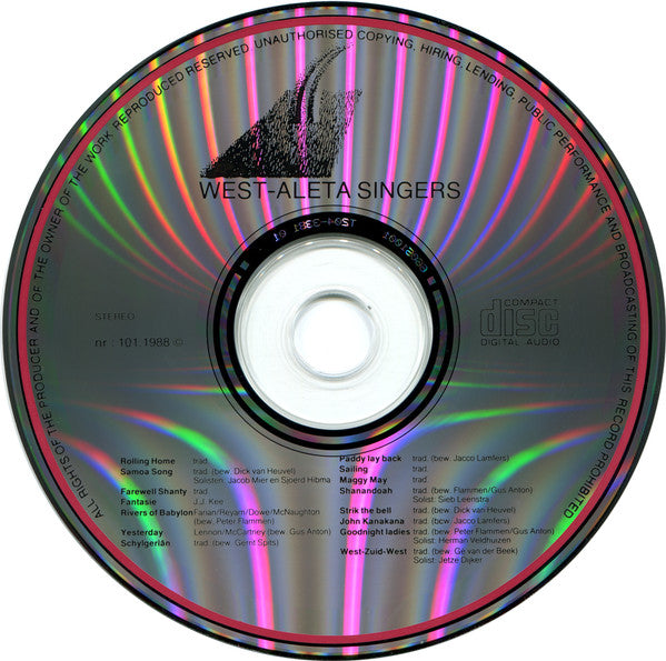 West Aleta Singers : West-Aleta Singers (CD, Album)
