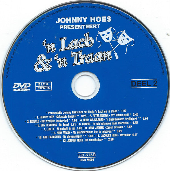 Various : Johnny Hoes Presenteert 'n Lach & 'n Traan (Deel 2) (DVD-V, Comp)