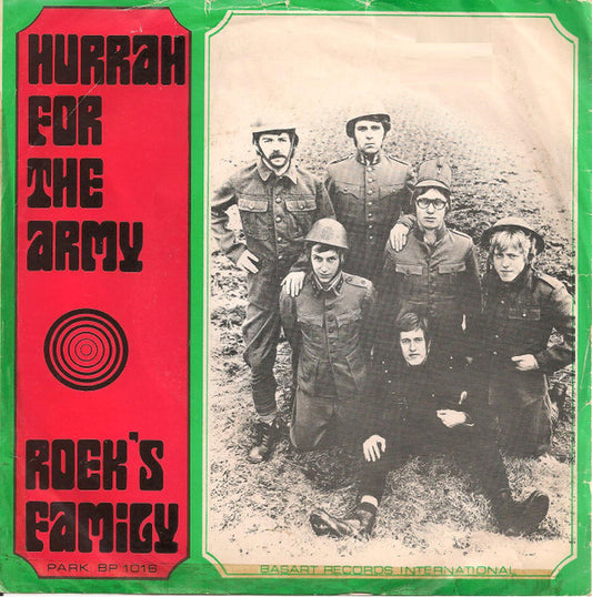 Roek's Family : Hurrah For The Army (7", Single, Red)