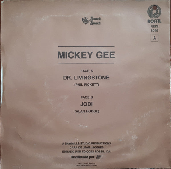 Mickey Gee : Dr. Livingstone (7", Single)