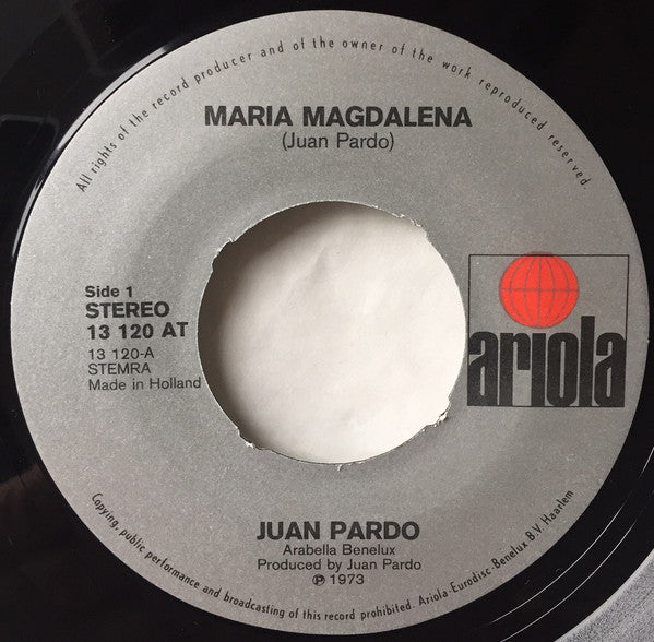 Juan Pardo : Maria Magdalena (7", Single)