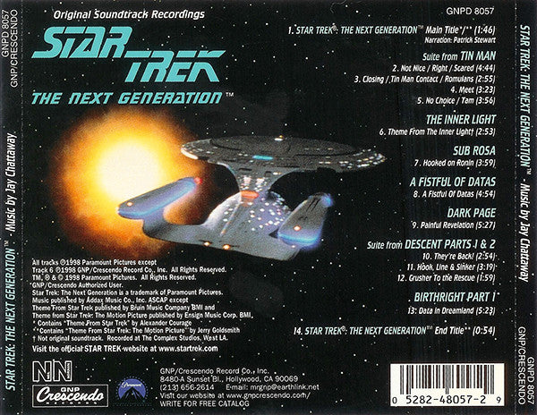 Jay Chattaway : Star Trek: The Next Generation (Original Soundtrack Recordings) (CD, Album)