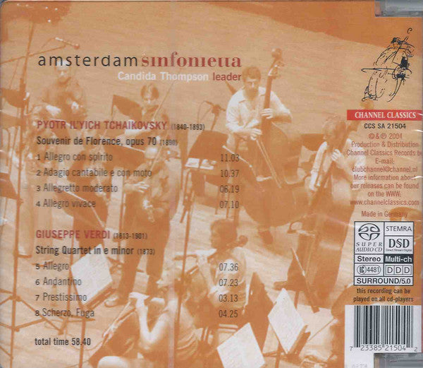 Pyotr Ilyich Tchaikovsky, Giuseppe Verdi, Amsterdam Sinfonietta, Candida Thompson : Souvenir De Florence / String Quartet (SACD, Hybrid, Multichannel, Album, RE)
