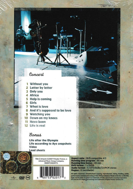 Ayo (2) : Live At The Olympia (DVD-V)