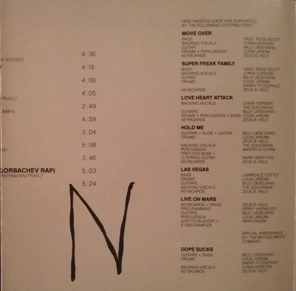 Nina Hagen : Nina Hagen (CD, Album, RE)