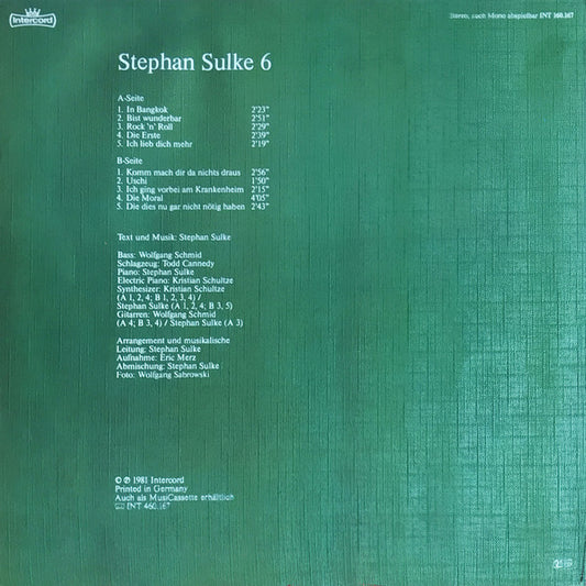 Stephan Sulke : Stephan Sulke 6 (LP, Album)