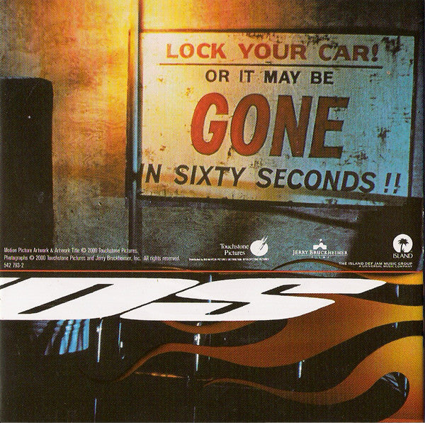 Various : Gone In 60 Seconds: Music From The Motion Picture (CD, Comp, RP)