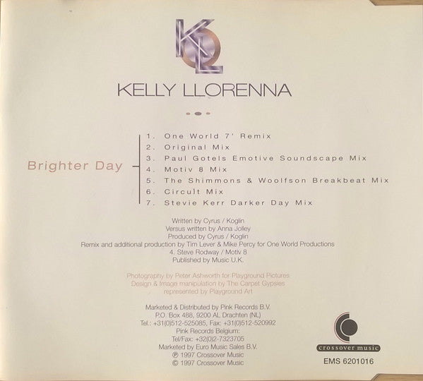 Kelly Llorenna : Brighter Day (CD, Maxi)