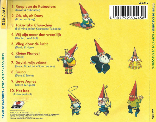David De Kabouter : Roep Van De Kabouters (Liedjes Van De Tv Serie David De Kabouter Deel 2) (CD, Album)