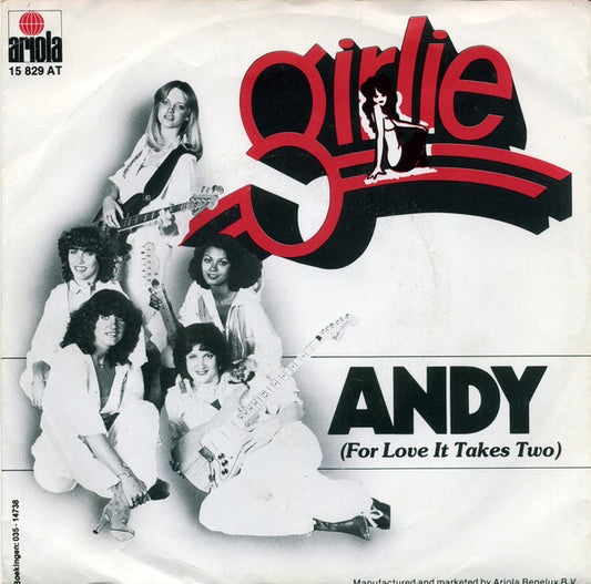 Girlie : Andy (For Love It Takes Two) (7", Single, Whi)