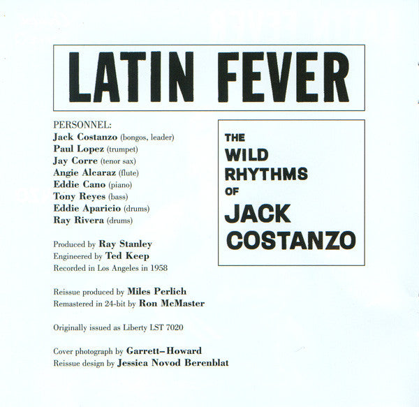 Jack Costanzo : Latin Fever (CD, Album, RE, RM)