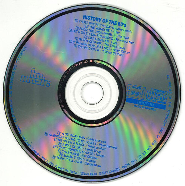 Various : History Of The 60's (CD, Comp)