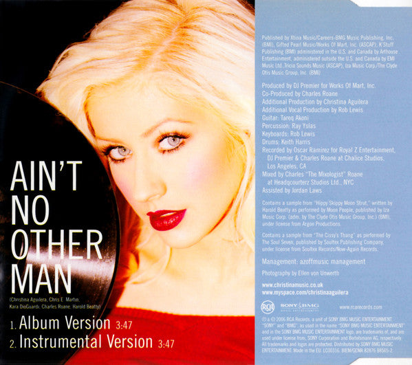 Christina Aguilera : Ain't No Other Man (CD, Single)