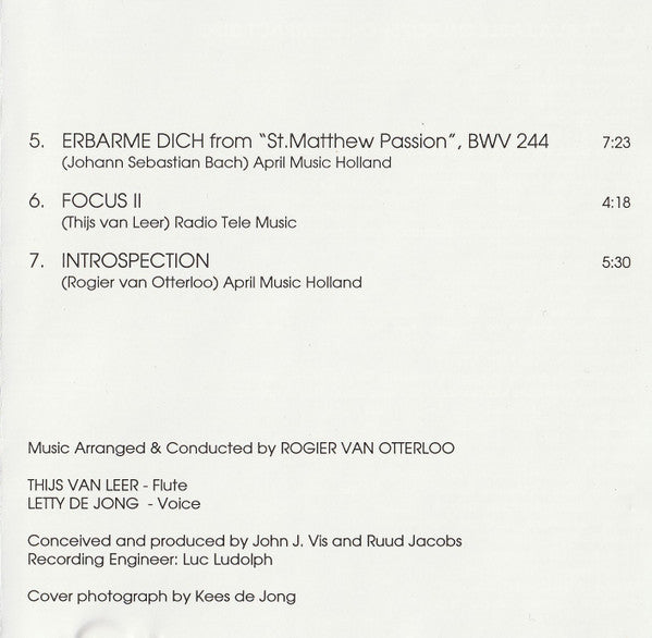Thijs van Leer : Introspection 1 (CD, Album, RE)