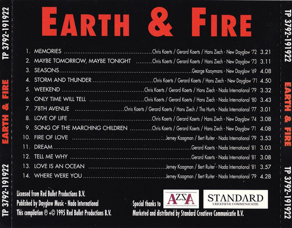 Earth And Fire : Earth & Fire (CD, Comp)