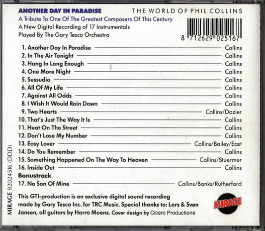 The Gary Tesca Orchestra : Another Day In Paradise: the world of Phil Collins (CD, Album)
