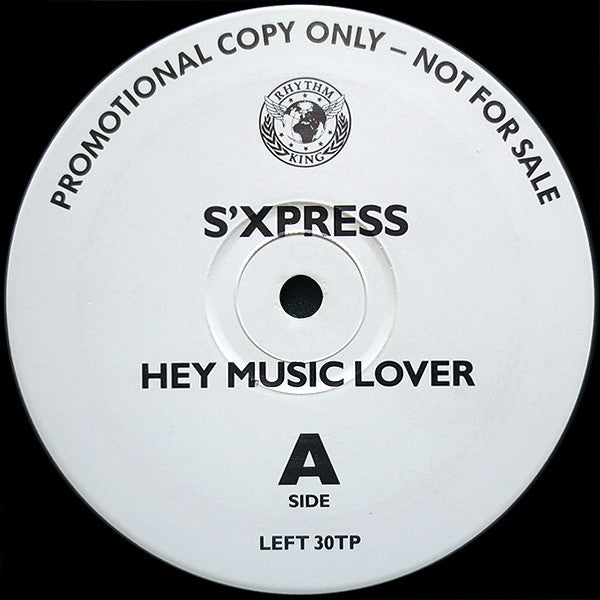 S'Express : Hey Music Lover (12", Promo)