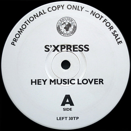 S'Express : Hey Music Lover (12", Promo)
