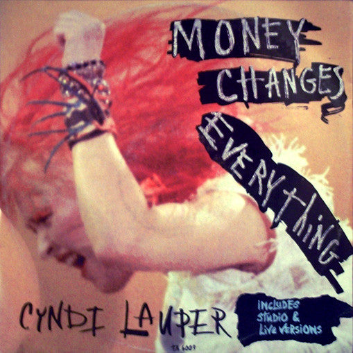 Cyndi Lauper : Money Changes Everything (12", Single)