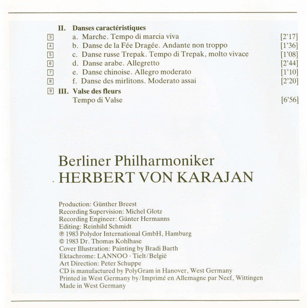 Pyotr Ilyich Tchaikovsky, Berliner Philharmoniker • Herbert von Karajan : Romeo And Juliet • »The Nutcracker = Der Nußknacker = Casse-Noisette« Suite (CD, Album, RE, PDO)