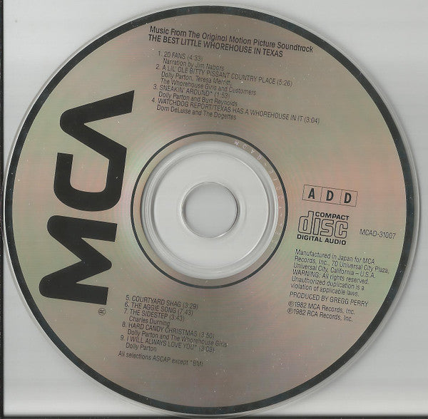 Various : The Best Little Whorehouse In Texas - Music From The Original Motion Picture Soundtrack (CD, Album, RE, JVC)