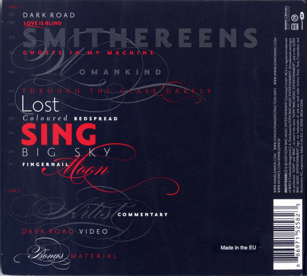 Annie Lennox : Songs Of Mass Destruction (CD, Album + CD, Enh + Ltd, Gat)