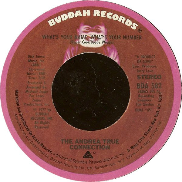 Andrea True Connection : What's Your Name, What's Your Number (7", Single)