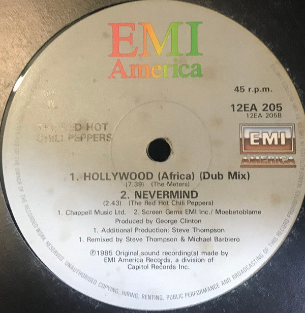 Red Hot Chili Peppers : Hollywood (Africa) (12")
