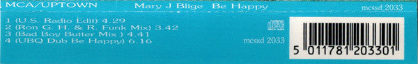 Mary J. Blige : Be Happy (CD, Single)