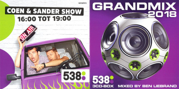 Ben Liebrand : Grandmix 2018 (3xCD, Mixed, Tex)