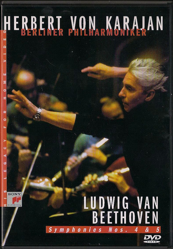 Herbert von Karajan, Ludwig van Beethoven, Berliner Philharmoniker : Symphonies Nos. 4 & 5 (DVD-V, PAL)
