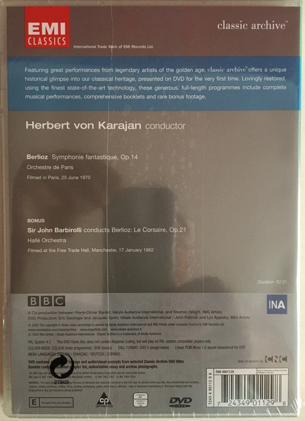 Herbert von Karajan - Hector Berlioz : Symphonie Fantastique (DVD-V, Mono, Copy Prot., PAL)