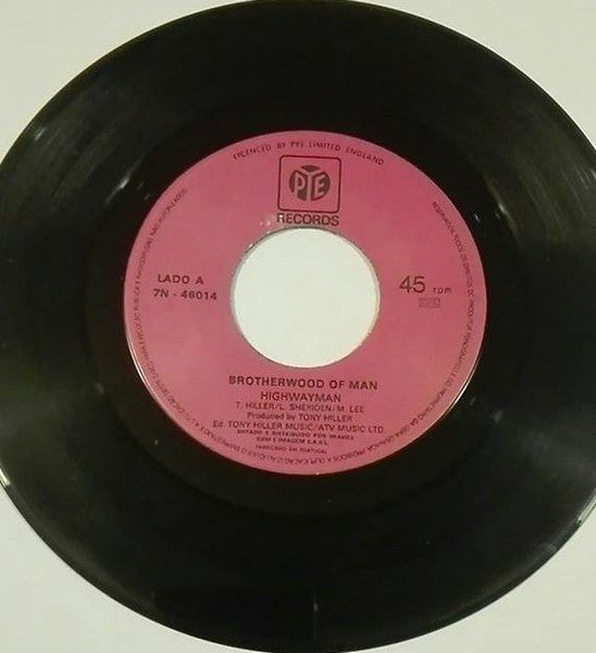Brotherhood Of Man : Highwayman (7", M/Print)