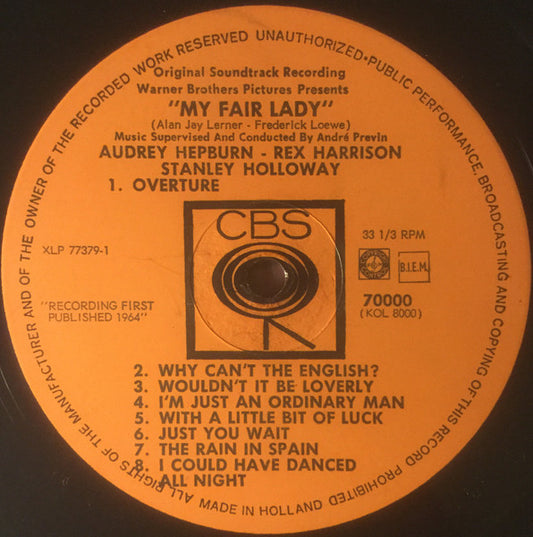 Audrey Hepburn And Rex Harrison : My Fair Lady - Soundtrack (LP, Mono, RE, Fol)