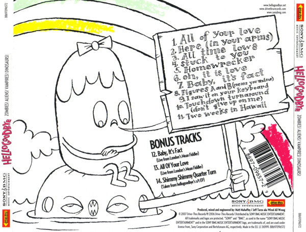 Hellogoodbye : Zombies! Aliens! Vampires! Dinosaurs! (CD, Album)