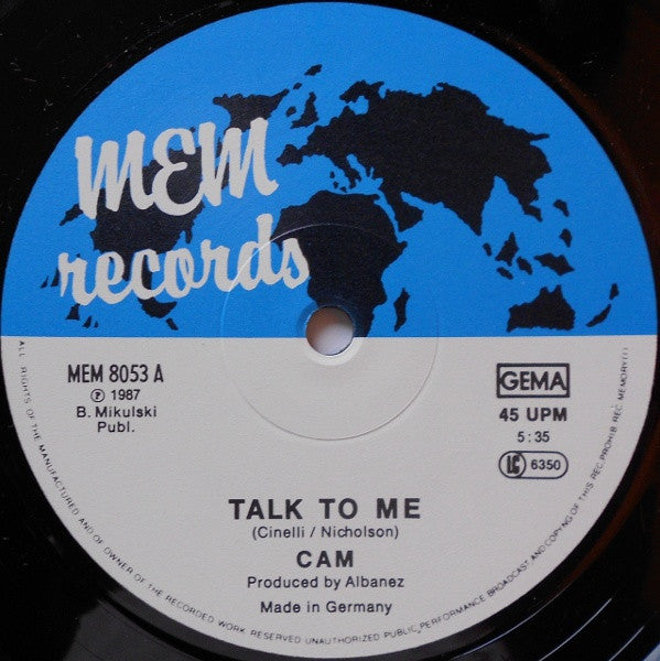 C A M : Talk To Me (12")