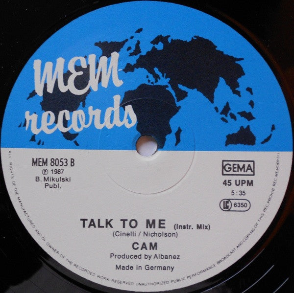 C A M : Talk To Me (12")