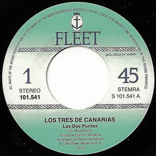 Los Tres De Canarias : Las Dos Puntas (7", Single)