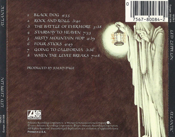 Led Zeppelin : Untitled (CD, Album, RE, PDO)