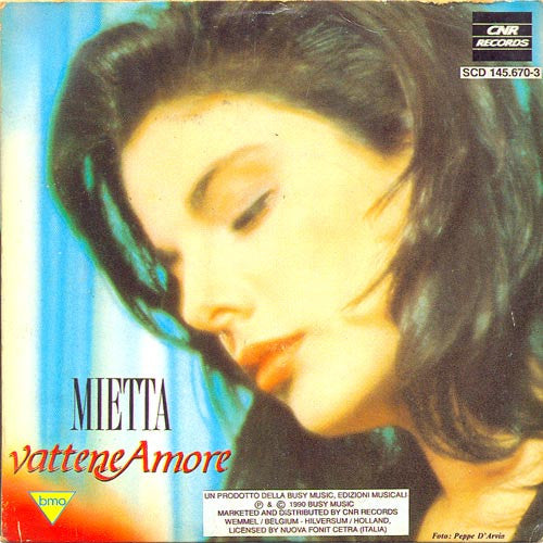 Amedeo Minghi . Mietta : Vattene Amore (CD, Single)